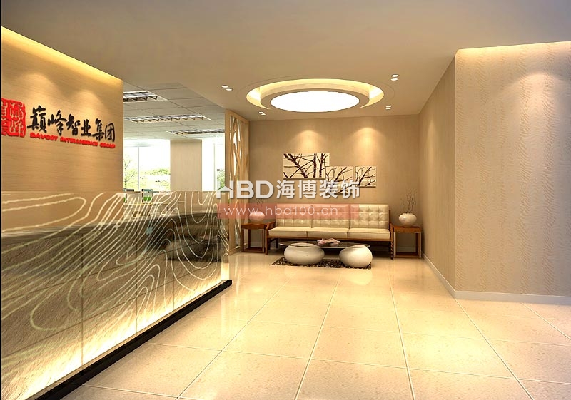 巅峰旅游规划设计院广州分公司办公室装修 前台过道