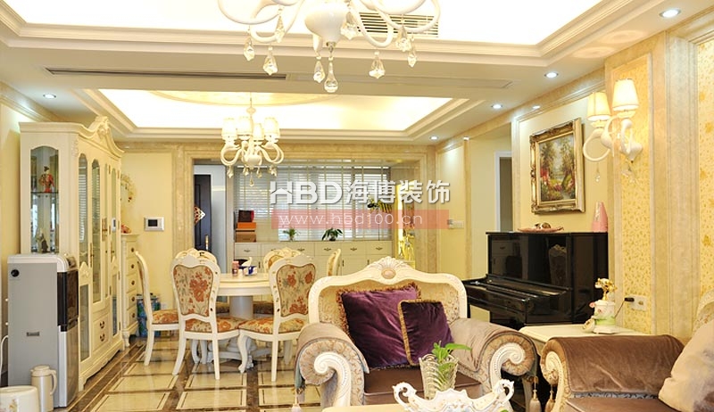 珠江新城别墅装修设计,餐厅设计效果图.jpg