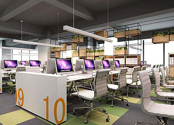 百田信息科技公司办公区设计