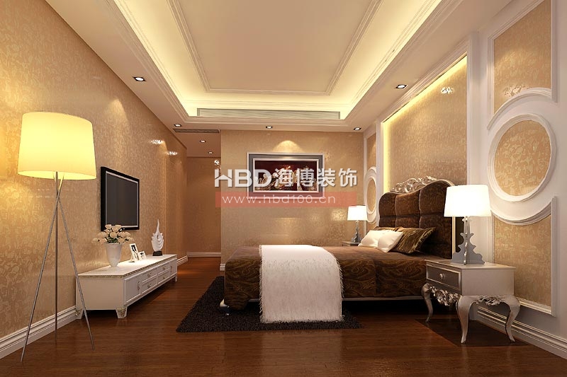 珠江新城别墅装修设计,主人房设计效果图.jpg