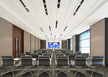 南沙投资公司多媒体发布厅装修设计