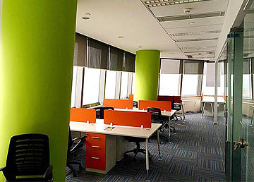 绿地金融中心古丽池集团办公室装修实景