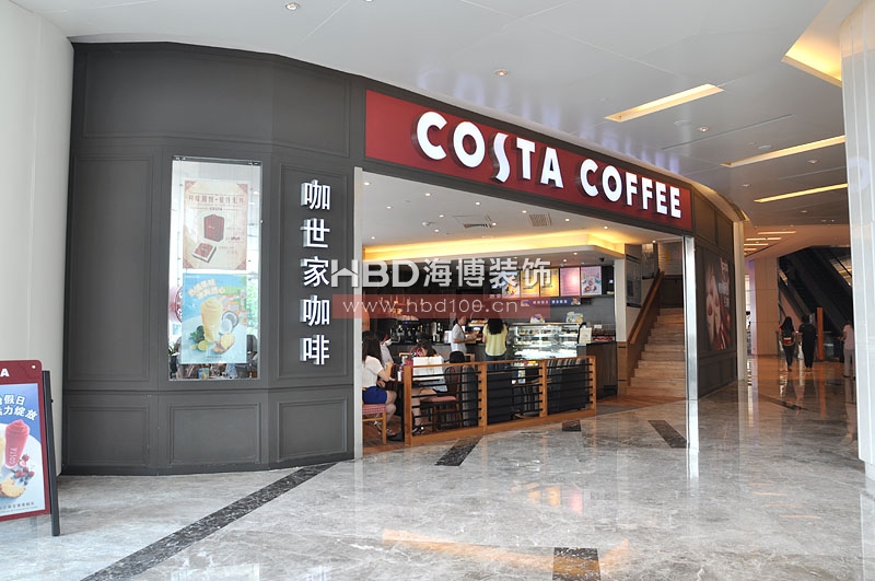 costa连锁咖啡厅设计装修实景