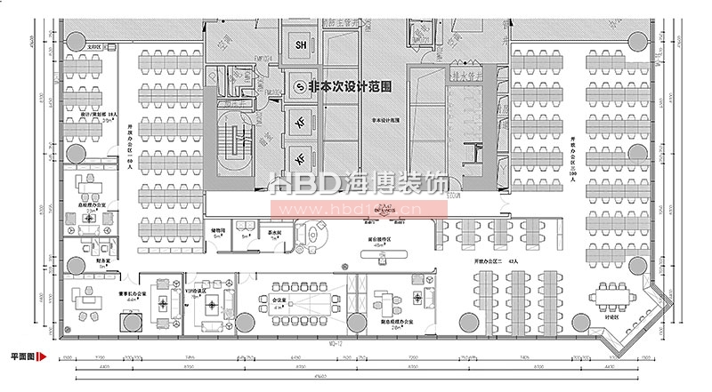 化妆品公司办公室装修,环球都会广场写字楼装修,海博装饰.jpg