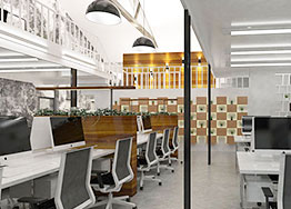 1000平方大型办公室装修设计案例
