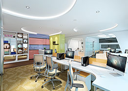 签约广州珠控高格调大厦办公室装修设计项目