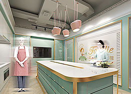 签约广州烘焙生活馆设计装修 Favalie