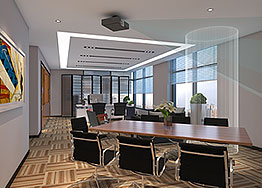 广州金融投资公司办公室装修设计实景照