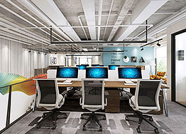广州办公室装修跃层空间设计